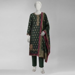 Royal Green Embroidery 3PC