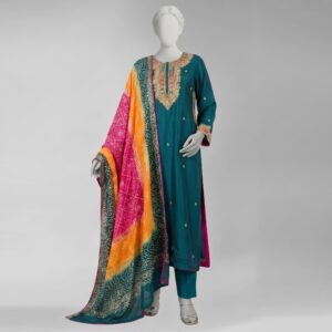 Embroidery 2 Piece with Chunri Dupatta