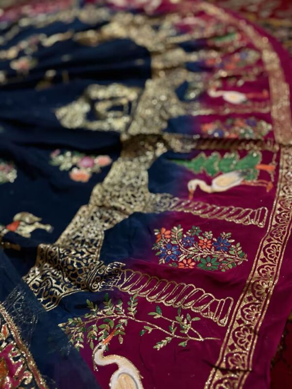 Royal Blue & Plum Unstitched
