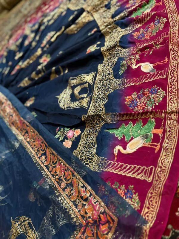 Royal Blue & Plum Unstitched